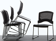 Office best sale stacking chairs