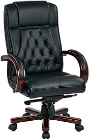 Leather Traditional Desk Chair