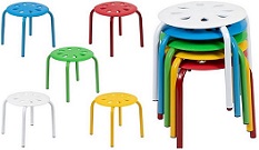 Plastic Stacking Stools