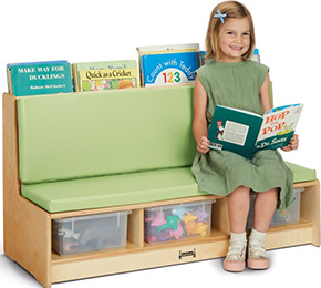 Kids Reading and Storage Bench